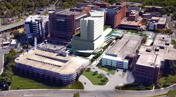 Wake Forest Baptist Health critical care tower rendering